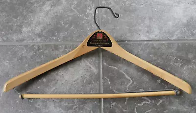 Vtg Wooden Clothes Hanger-Kuppenheimer Men's Clothing-Wishbone Batts • $12.50