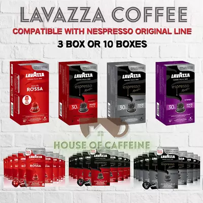 Lavazza Espresso Coffee 30 OR 100 Pods Capsules For Nespresso Original Line • $29.90