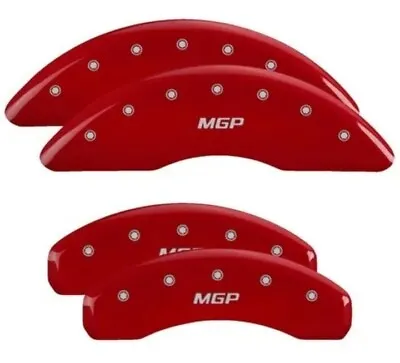 MGP Caliper Covers Set Of 4 Red Finish Silver MGP • $217