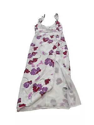 Bardot Womens White Sleeveless Floral Maxi Dress Size AUS 10 GC • $32