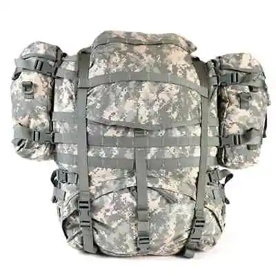 USGI MOLLE Large Rucksack COMPLETE With Sustainment Pouches UCP / ACU Camo VGC • $36.90