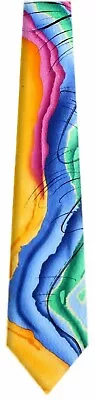 Men's Jerry Garcia Necktie Orange Blue Green Pink Collector's Edition • $26.95