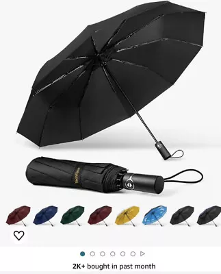 Susino Folding Umbrella Windproof - Green • £9.95