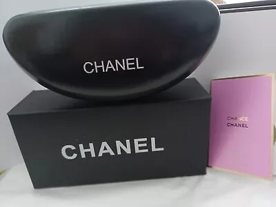 💋 Chanel Glasses Clam Shell Case Boxed & Free Eau Fraiche Chanel Parfum 1.5 Mls • £49.95