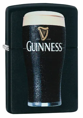 Genuine Zippo Lighter Guinness Black Matte (99266) Gift Box Brand New • $55.95