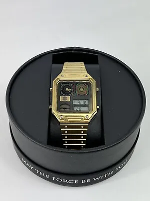 Citizen Star Wars C-3PO Vintage Ana-Digi Quartz Stainless Steel Gold Tone Watch • $299.99