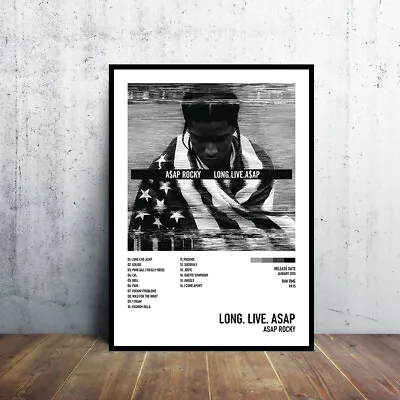 Long. Live. ASAP - ASAP Rocky Album Poster 24x36  Custom Music Canvas Poster • $17.99