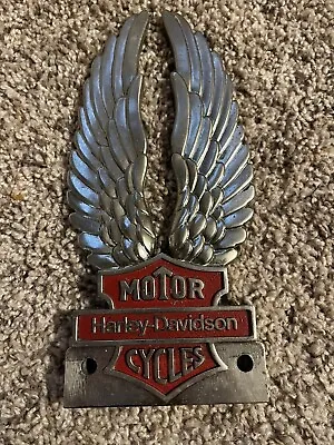 Vintage Harley Davidson - Eagle Wings Sissy Bar Insert! NICE!! Silver/Red! • $110