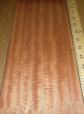 Sapele Ribbon Mahogany Quarter Cut Wood Veneer 6  X 12  Raw No Backing 1/42  • $20