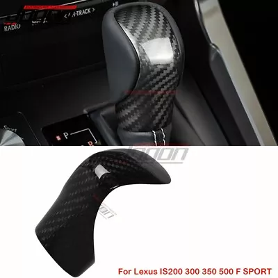 Carbon Console Gear Shift Knob Cover For Lexus IS200 300 350 500 F SPORT 2014-22 • $24.50