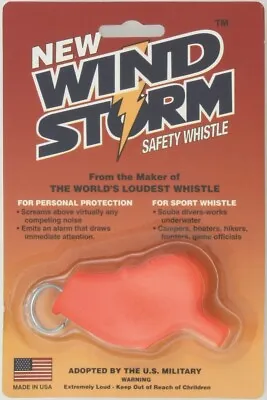 All Weather Safety Whistle Wind Storm Extremely Loud Wet Dry And Underwater-Use • $12.19