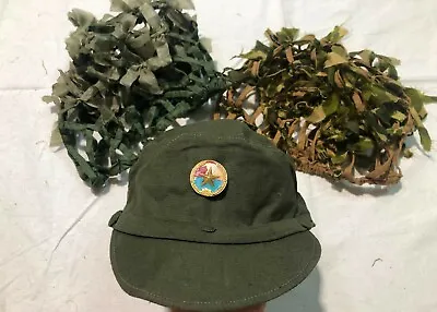 Peak Cap  Cover Jungle Ops VC  Viet Cong Hat   A Star Pin   • $49