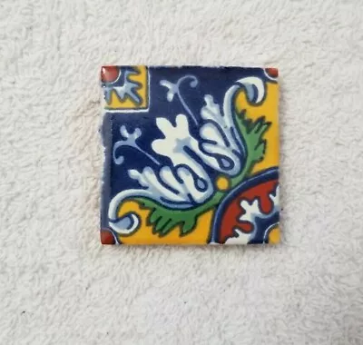 Glossy  Royal Crown Molding  Mexican Talavera Ceramic Tiles 2x2 • $2.25