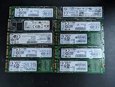 JOBLOT 10 X 128GB M.2 SSD Solid State Drive - Mixed Brands • £37