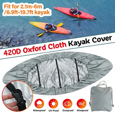 $32.55 • Buy Kayak Canoe Transport Storage Dust Cover Waterproof UV-Sunblock Shiel г