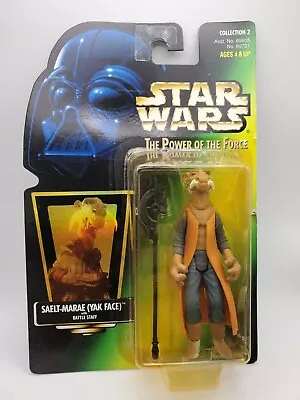 Star Wars Saelt-Marae Yak Face 3.75 Power Of The Force II Green Card Hologram • $11.99