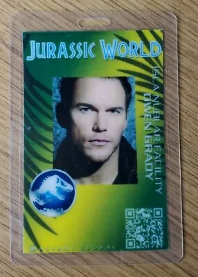 Jurassic World ID Badge - Owen Grady Costume Prop Cosplay Green Jurassic Park • $13.24