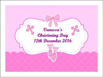 £10.76 • Buy CHRISTENING GIRL Cake Toppers Edible Icing Image Religious Cakes Decorations