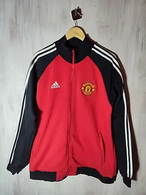 Manchester United Size XL Adidas Soccer Track Football Jacket Zip Suit Training • $49.95