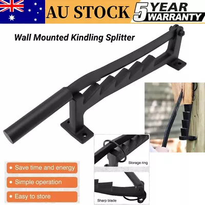 Portable Wall Mounted Wood Kindling Splitter High Carbon Steel Manual Fire NEW • $60.98