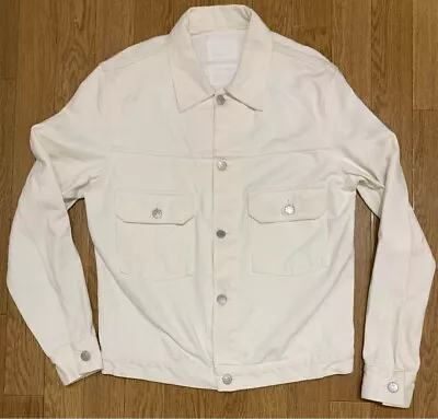 HELMUT LANG Denim Jacket Blouson Men Size 46 White Rare Vintage 90's From Japan • $556.70