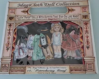 Magicloth Doll Collection Ginny Vogue Doll Co Vintage 1995 Magnetic Paper Dolls • $18