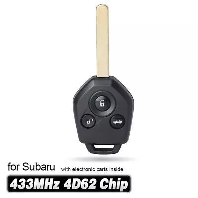 433MHz 4D62 Chip Remote Car Key Fob For Subaru Forester 2008 2009 2010 2011 2012 • $16.50