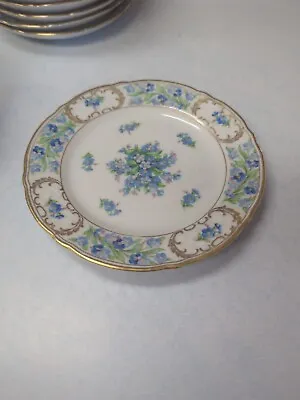 Vintage  SCHUMANN  BAVARIA GERMANY Bread Plate 6  FORGET ME NOT • $12