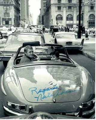 NEILE ADAMS Signed Autographed 8x10 W/ STEVE MCQUEEN In NYC Photo • $134.40