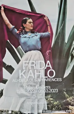 Frida Kahlo - Poster Original Exhibition - Palace Galliera Paris - Rare - • $196.97