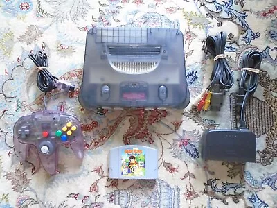 Funtastic Smoke Gray N64 Console W/Diddy Kong Racing Gamecontroller Nintendo 64 • $179.99