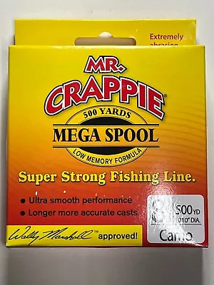 Mr Crappie 500 Yard Mega Spool 8LB Camo • $10.44