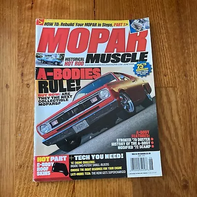 Mopar Muscle Car Magazine July 2008 Volume 21 Number 6 Stroked 70 Duster • $16.19