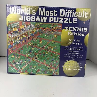 Worlds Most Difficult Jigsaw Puzzle 592 Pieces Tennis Edition • $15
