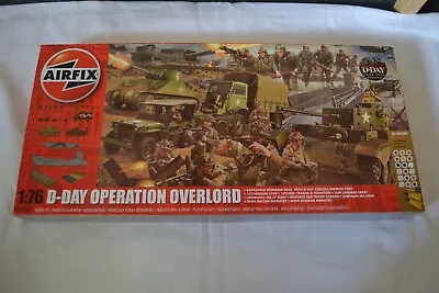 AIRFIX A50162 D-Day  OPERATION OVERLORD  Kit 1:76 Paints Glue Brushes Included • £49.95