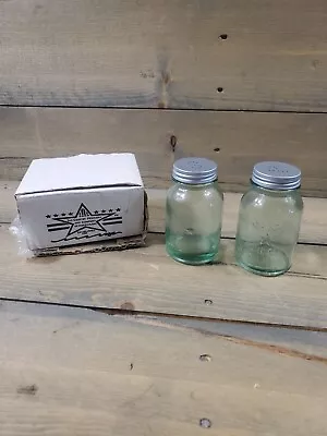 Ball Mason Jar Salt & Pepper Shakers In Box Mini Glass Canning Jars • $24.99