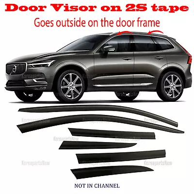 Volvo XC60 2018-2024 Window Wind Deflector Door Visor Rain Sun Guard Vent ⭐6pcs⭐ • $62.17