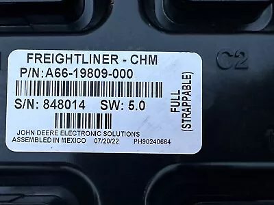 Freightliner M2 CHM Body Control Module P/N A66-19809-000 • $900