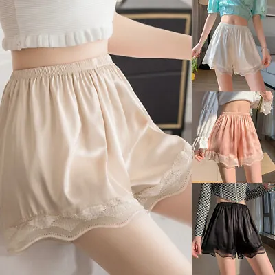 Women's Safety Pants Ladies Lace Seamless Underskirt Shorts Under For Dres 🔥 • £4.91