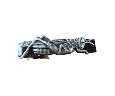 Handmade Silver Steampunk Grasshopper Tie Bar Clip • $25.65