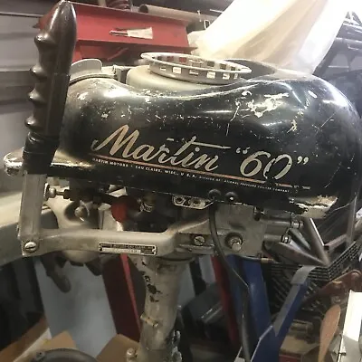 Vintage 1949? Martin  60  C34726049 Outboard Boat Motor For Parts Only  • $200