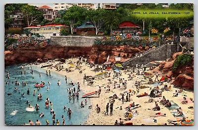 La Jolla CA The Cove Bathing Beach 1949 Posted • $7.15