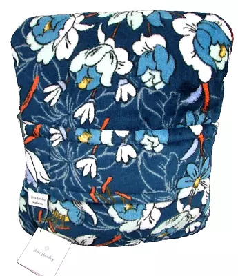 Vera Bradley Fleece Travel Pillow/Blanket 60 X 45  Floral Bursts In Blues NWT • $29.50