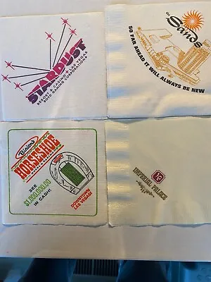 Las Vegas Vintage Casino Cocktail Napkins 4 • $4.99