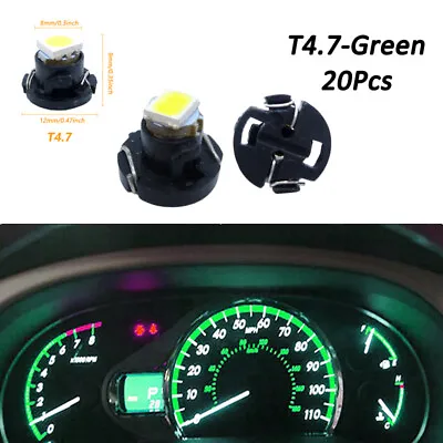 20x T4.7/T5 Neo Wedge LED Bulb Dash Climate Instrument Base Light Lamp Green BC • $9.99
