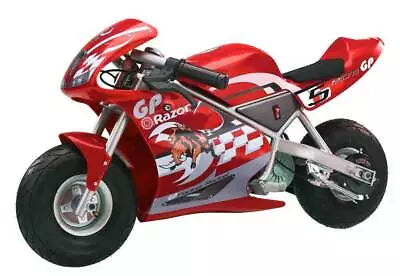 Razor Pocket Rocket 24V Mini Bike Electric Motorcycle - Red (Open Box) • $286.64