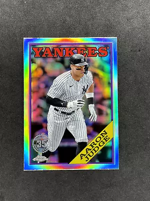 2023 Topps Chrome Update Aaron Judge 1988 Topps Design Refractor #88CU-1 Yankees • £1.85