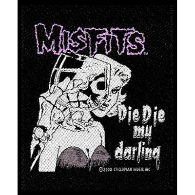Misfits Die Die My Darling Standard Square Sew On Patch Band Rock Band Jacket Mu • £3.95