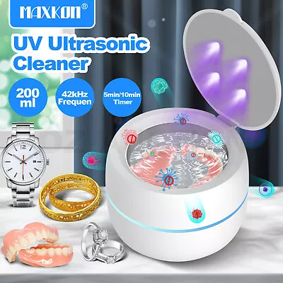 Ultrasonic UV Cleaner For Dentures Aligner Retainer Cleaning Device Machine • $69.95