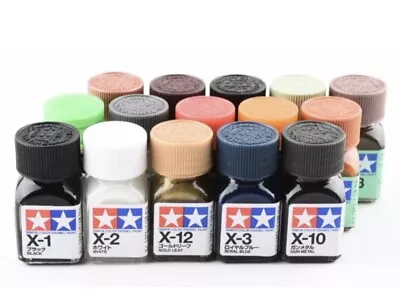 Tamiya Enamel Mini 10ml Paint Colours X-1 To X-34 80001-80034 Model Rc Kit Craft • $6